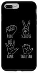 iPhone 7 Plus/8 Plus Rock Paper Scissors Table Saw Game Gamers Paper Game Case