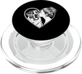 Saint Bernard Mom Dog Art Valentine's Day Heart PopSockets PopGrip for MagSafe