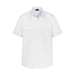 DerbyOfSweden Maverick Comfort Fit S/S - skjorta - White - 3XL-47/48