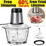 2L Electric Food Chopper Electric Stainless Steel Processor Meat Grinder Mixer