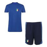 Tenue de Football Bleu Italie écusson S