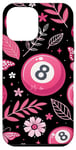 iPhone 12 Pro Max Retro Pink Lucky Disco 8 Ball For Women Case