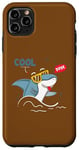 Coque pour iPhone 11 Pro Max Cool Dude – Soyez votre auto-rester au frais – Requin cool avec lunettes