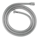 GROHE VitalioFlex Metal - Shower Hose 2 m, (Tensile Strength 50 kg, Pressure Resistance Up to 5 Bar, Heat Resistance 70°C, Universal Connection G 1/2'' x 1/2''), Chrome, 22107000