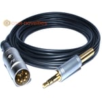 5 PIN DIN TO 3.5mm JACK - NAIM / B&O GOLD INTERCONNECT CABLE iPOD iPHONE LEAD 4M