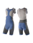 2XU Perform Compression Trisuit Mens Charcoal/Pacific Blue - L