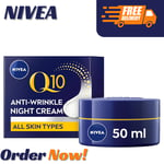 Nivea Q10 Face Wrinkle Cream night cream for men and women  50ml