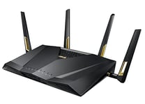 Routeur de jeu Asus RT-AX88U Pro (système Ai Mesh WLAN, WiFi 6 AX6000, moteur de jeu, agrégation de liens LAN Gigabit 8x, processeur QC 1,8 GHz, AiProtection, USB 3.0) (routeur jusqu'à 220 m²)