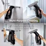 Tower Cordless Window Cleaner with Rechargeable li-Ion Battery 20W Platinum Blak