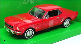 Welly NEX 1/24 Scale 22451W - 1964 ½ Ford Mustang Coupe - Red