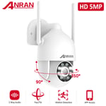 5MP FHD IP Camera Wireless Outdoor CCTV PTZ 2-way Audio WiFi Smart Home Security