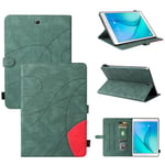 Coque Pour Tablet Samsung Galaxy Tab A 9.7 Sm-T550,Etui Pour Tablet Samsung Galaxy Tab A 9.7 Sm-T550 Pu Housse Flip Coque Avec Built Stand Et Magnétique Fermeture Bande,Vert