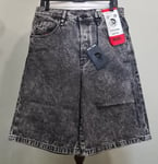 Diesel D-Bron Straight fit Denim Jeans Skater Shorts Black Size 29 W