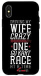 iPhone X/XS Go Kart Racing Wife Husband Vintage Driving My Wife Crazy Case