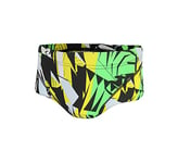 ZONE3 High Jazz 2.0 Short de Bain pour garçon, Enfant, SW19KBZBS117/12/13, Noir/Jaune/GR., 40