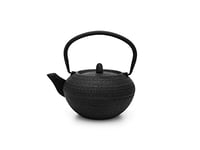 Bredemeijer Asia Théière ronde en fonte Noir 1,2 l avec filtre inclus, 200x160x115