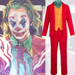 Jud- Joker cosplay Halloween cosplay clown kostym kläder XXL