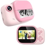 yanzz Appareil Photo à Impression instantanée pour Appareil Photo numérique pour Enfants avec Papier d'impression 12MP HD Photo vidéo Appareil Photo pour Enfants Cadeau d'anniversaire pour Enfants