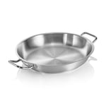 WAS Germany Poêle à frire Cookware 21, Ø 36 cm, en acier nickel-chrome 18/10