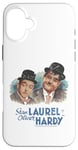 iPhone 16 Plus Stan Laurel & Oliver Hardy Comedy Duo Painted Portrait Case