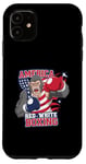 Coque pour iPhone 11 America Red White Boxing Pride - Gorilla Boxing