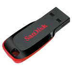 SanDisk USB-minne 32GB 2.0 Blade - Svart