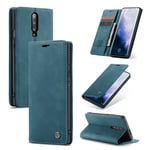 OnePlus CaseMe 7 Pro Vintage kotelot - Sininen Tummansininen