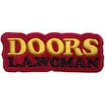 The Doors LA Woman Woven Text Logo Iron On Patch