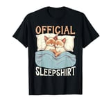 Official Sleepshirt Manx Cat Lazy Sleep Lover Funny Napping T-Shirt