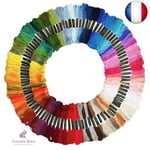 100 Couleurs Fils Bracelet Brésilien,Kit De Fils à Broder,Fil Pour Bracelet B