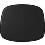 Normann Copenhagen-Form Seat Cushion Pude Skum Fremstillet af læder, Fremstillet af læder Black Leather