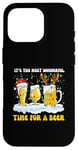 Coque pour iPhone 16 Pro Lover Christmas It's The Most Wonderful Time for a Beer