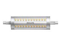 Philips - Led-Glödlampa - Form: Majs - R7s - 14 W (Motsvarande 120 W) - Klass D - Vitt Ljus - 3000 K