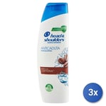 3x Head & Shoulders Shampooing 225 Ml. Caféine Anti Chutes