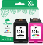 301Xl Cartouches D'Encre Remanufacturées Pour Hp Cartouche 301 Xl Noir Et Couleur Envy 4507 4500 4502 4504 5530 5532 Deskjet 2540 1010 1050 1510 2050 Officejet 2620 2622 2624 4630 4632 4634