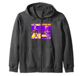 Footloose Neon Panel Title Logo Zip Hoodie