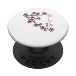 Calligraphie japonaise de beauté fleur de Sakura vintage Kanji PopSockets PopGrip Interchangeable