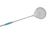 Gi.Metal Evoluzione Round Perforated Turning Peel Ø17 Cm Handle 75 Cm