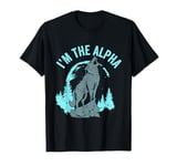 I'm The Alpha | Male Wolf Howling At The Moon T-Shirt