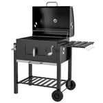 Grill Cart Kolgrill Bbq Stående Grill, Rostfritt Stål, Svart, 113X65X108Cm