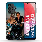 Cokitec Coque pour Samsung Galaxy A13 / A04S Musique Johnny Hallyday Moto Multicolore