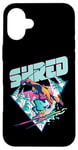 Coque pour iPhone 16 Plus Shred Shirt Vintage Freestyle Ski Costume années 80 Rétro Ski