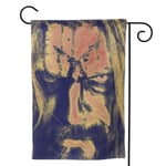 YYTEBBBX Drapeau de Jardin Double Face Premium Rob Zombie Drapeaux de Jardin Décoration de Bienvenue, Blanc, 12.5"x18"