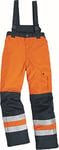 Delta Plus Pantalon de signalisation chaud en polyester avec revêtement PU, 3XL, Neonorange-marineblau