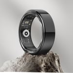 2024 Bague Connectée Homme Femme, Smart Ring Avec Fréquence Cardiaque, Spo2, Sommeil, 20 Modes Sportifs, Smartrings Ip68 Podomètre Pour Android Ios, Taille 9, Noir