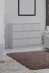 7 Drawer Matt Grey Merchant Chest Of Drawers - Stora