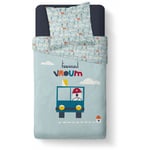 Today - Parure de couette enfant Vroum - 100% coton 57 fils - 140 x 200 cm