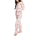 PJ Salvage Playful Prints Long Pyjamas Rosa Mönstrad Medium Dam