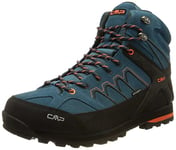 CMP Homme Moon Mid Trekking Shoe WP Chaussures de Marche, Deep Lake Antracite, 43 EU