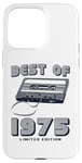 Coque pour iPhone 15 Pro Max Retro Best of 1975 Mixtape Vintage 50th Birthday Design